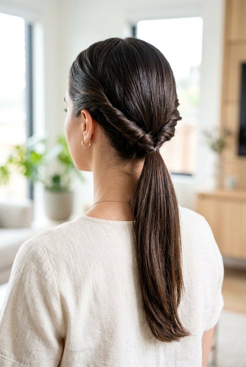 Low Twisted Ponytail - 20 bridesmaid hairstyles - 20 bridesmaid hairstyles