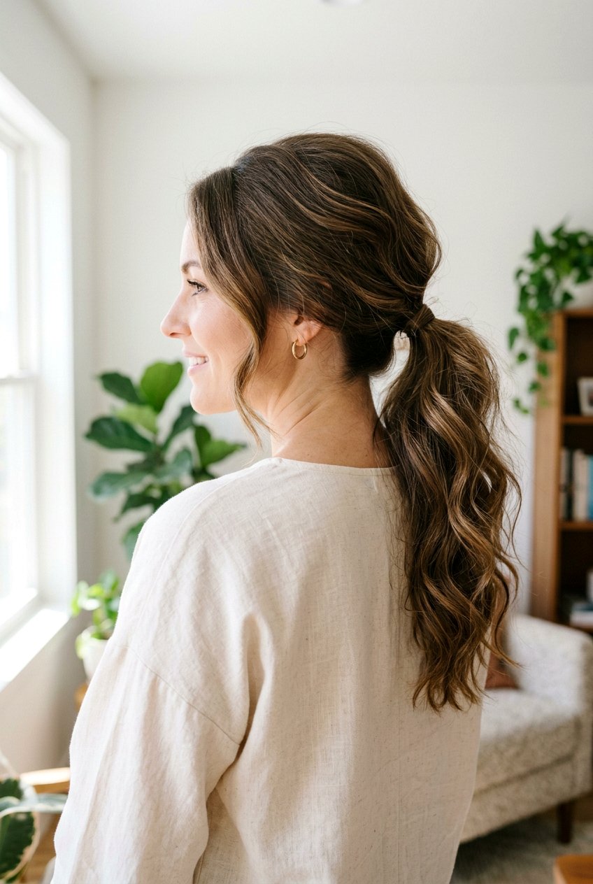 Low Voluminous Ponytail - 20 voluminous ponytail hairstyle - 20 voluminous ponytail hairstyle