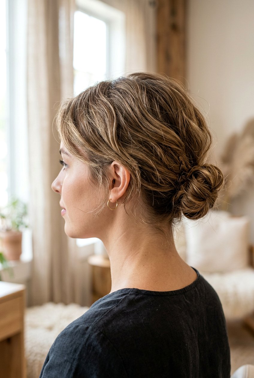 Low bun for short hair - 20 low bun hairstyles - 20 low bun hairstyles