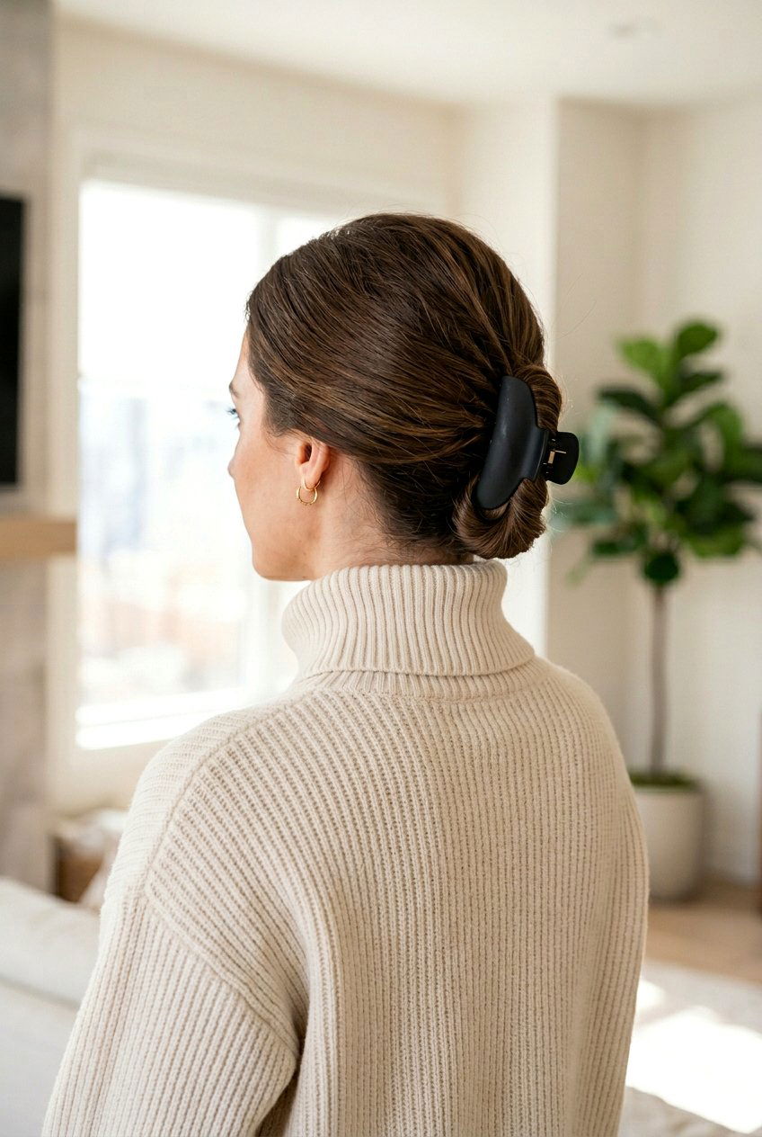 Low claw clip french twist - 20 claw clip french twist hairstyle - 20 claw clip french twist hairstyle