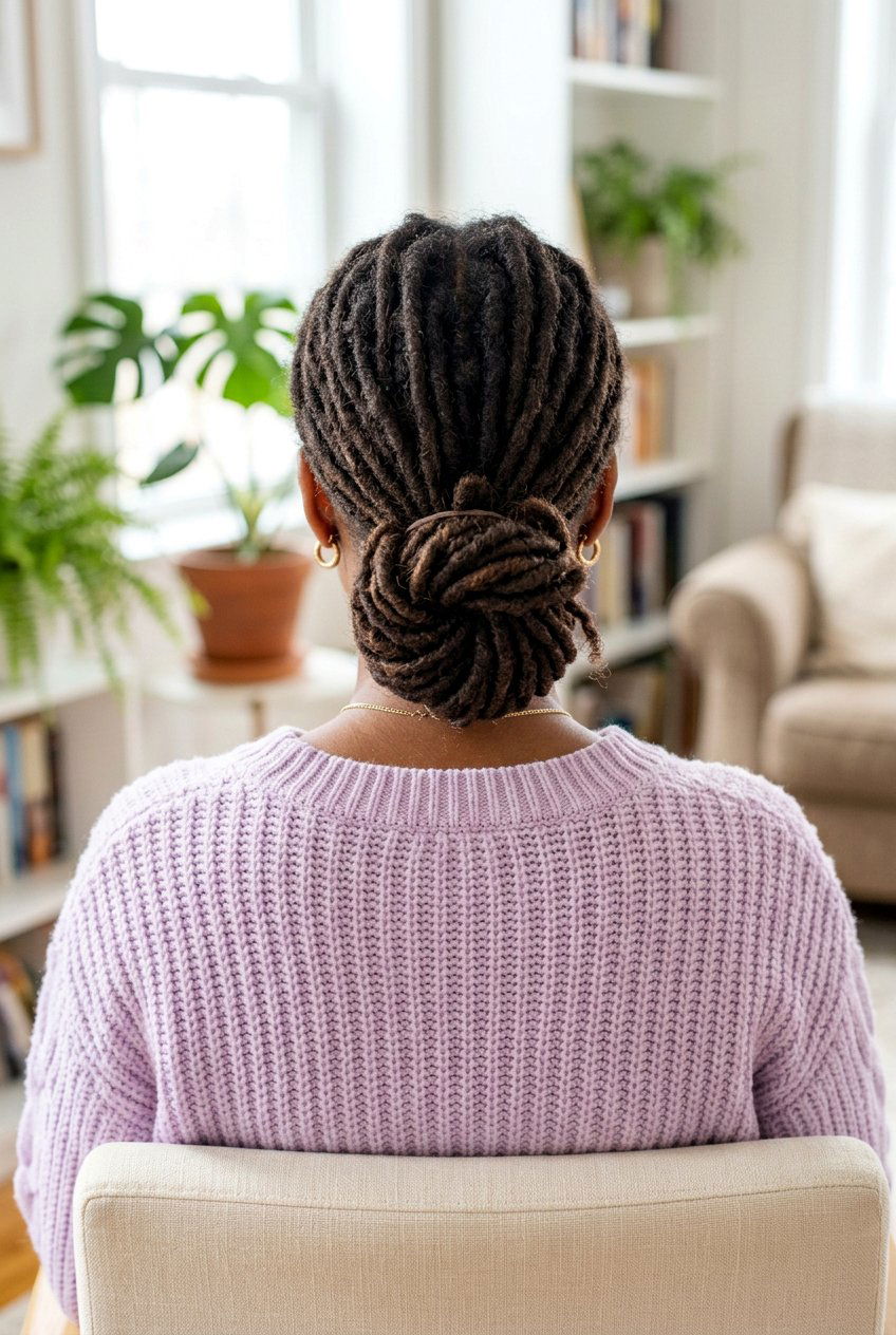 Low loc bun - 20 loc bun hairstyles - 20 loc bun hairstyles