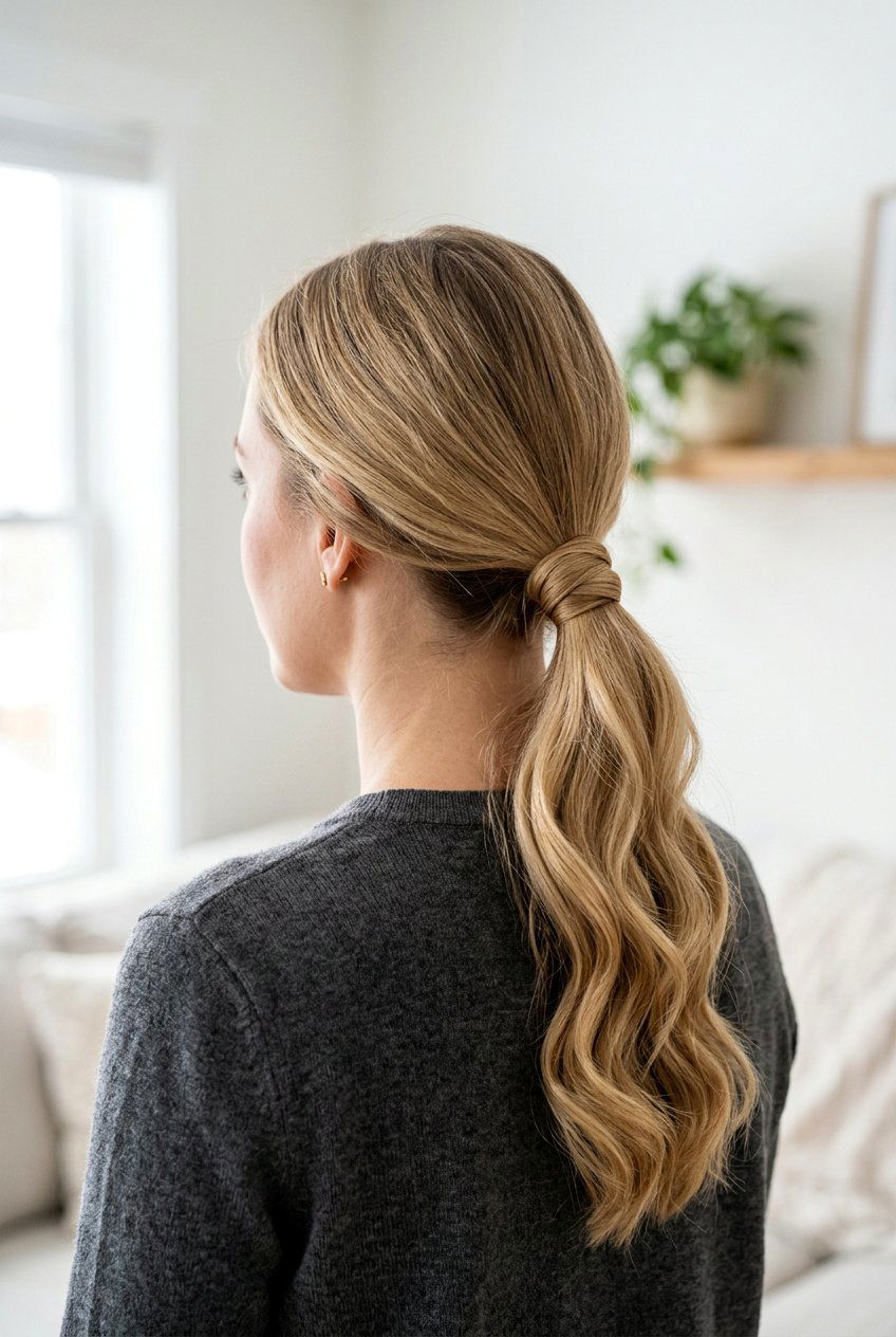 Low ponytail - 20 elegant hairstyles for women - 20 elegant hairstyles for women