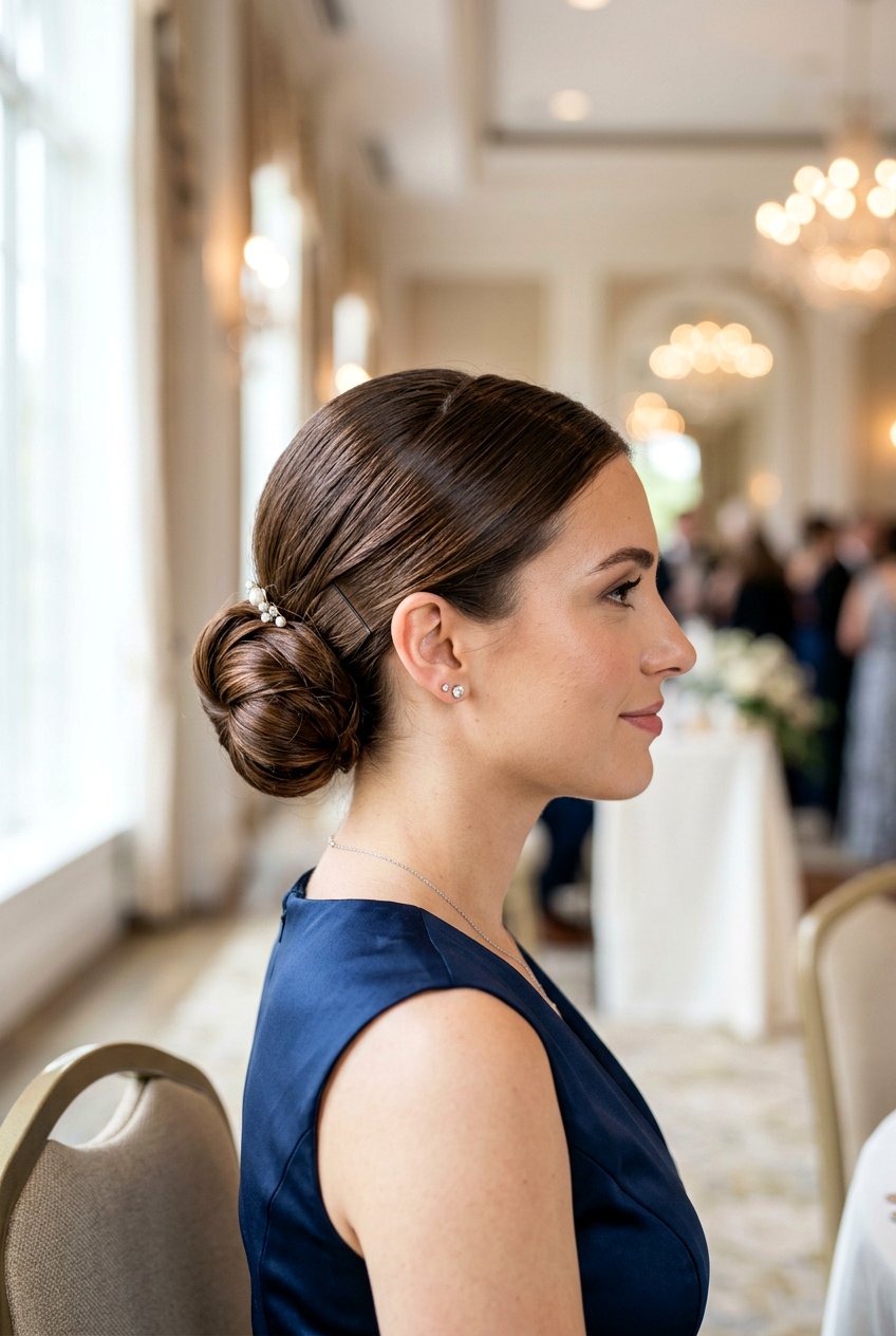 Low side bun - 20 quick no heat hairstyle for mornings - 20 quick no heat hairstyle for mornings