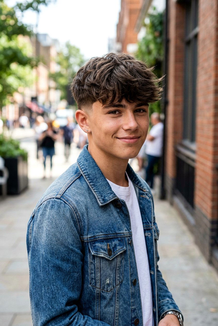 Low taper textured fringe - 20 textured fringe for teenage boys - 20 textured fringe for teenage boys