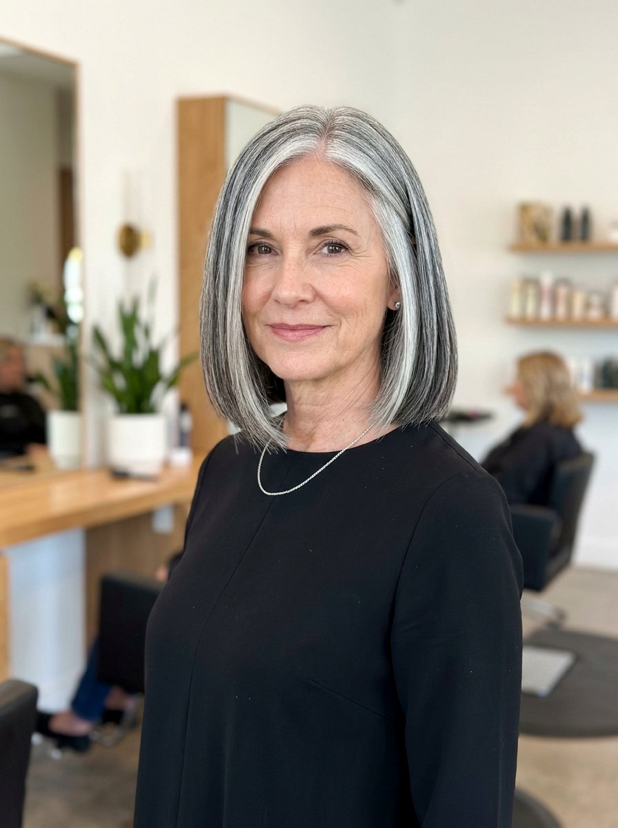 Lowlights for salt and pepper bob - 20 salt and pepper lowlights - 20 salt and pepper lowlights