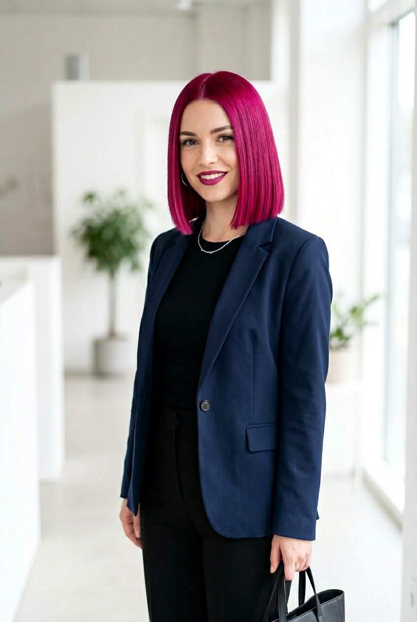 Magenta Bob Hair Color - 20 magenta hair color ideas - 20 magenta hair color ideas