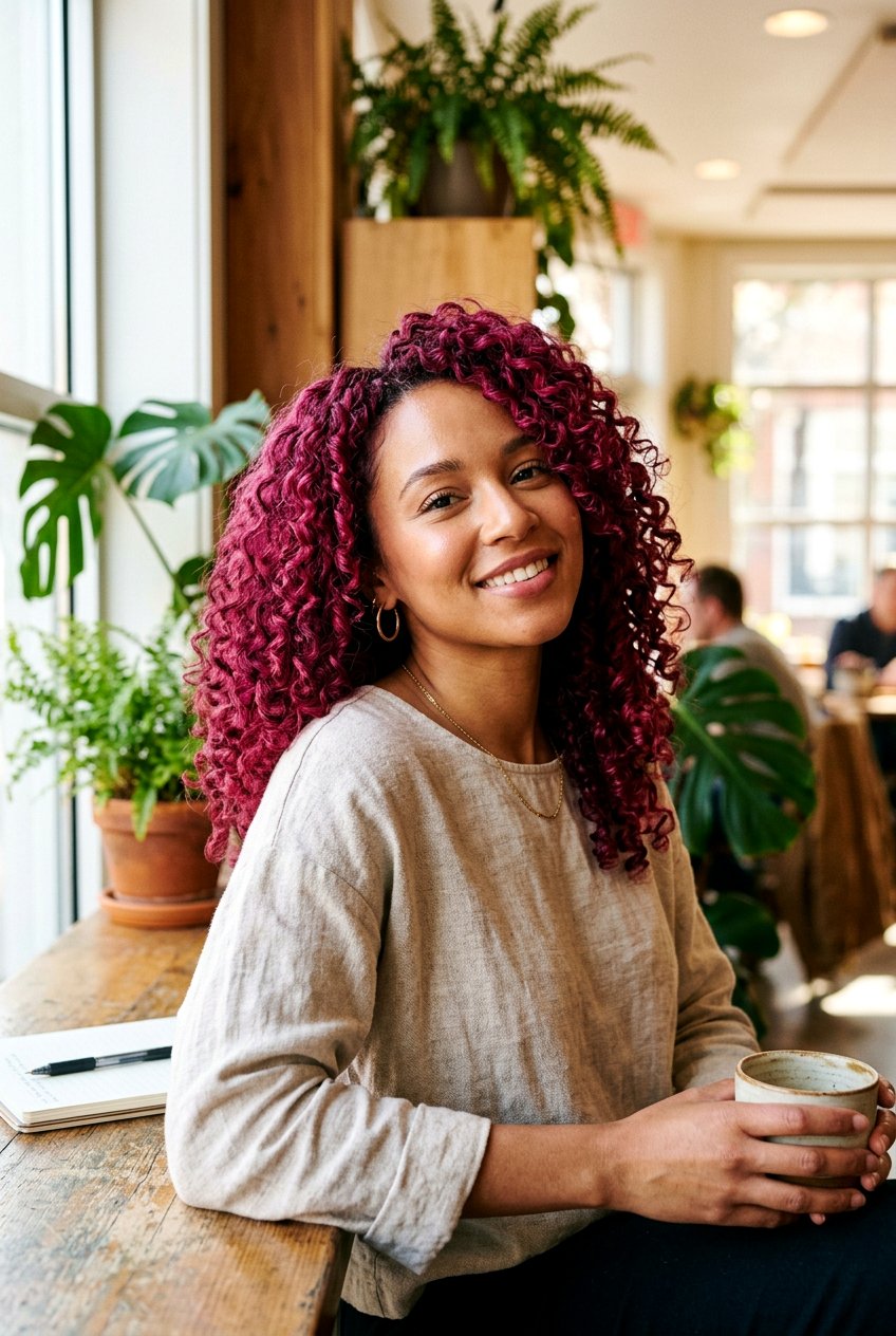 Magenta Curly Hair Color - 20 magenta hair color ideas - 20 magenta hair color ideas