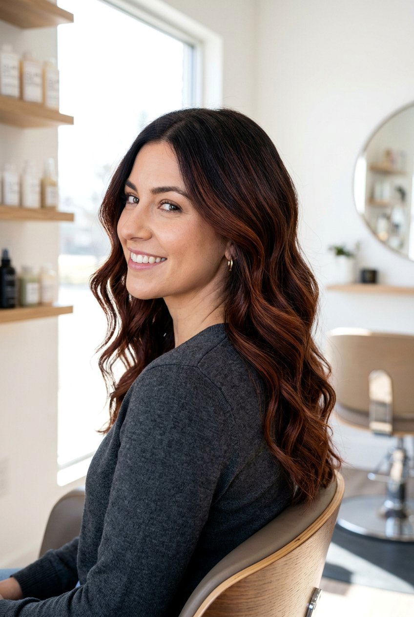 Mahogany Balayage Hair - 20 mahogany hair color - 20 mahogany hair color