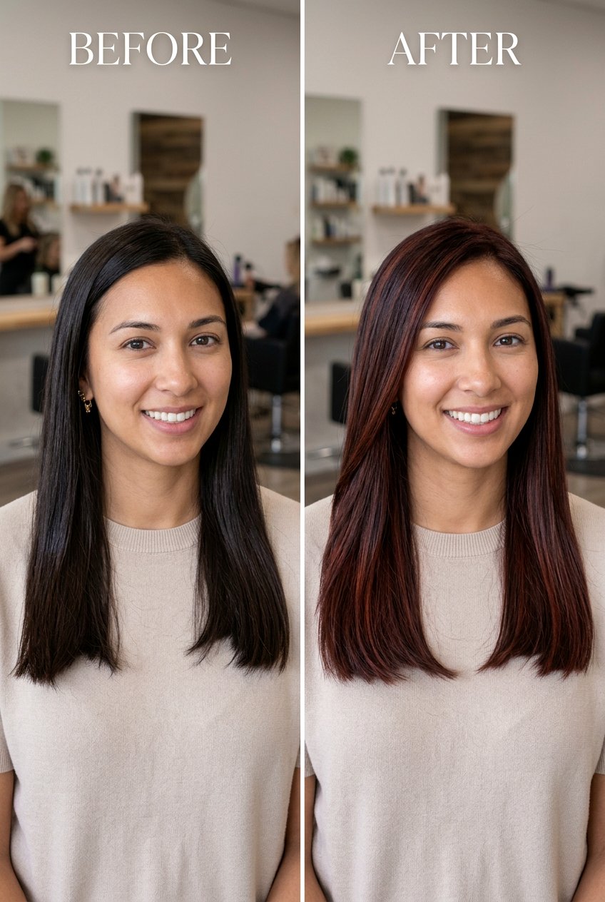 Mahogany Balayage On Brunette Hair Before And After - 20 mahogany balayage on brunette hair - 20 mahogany balayage on brunette hair