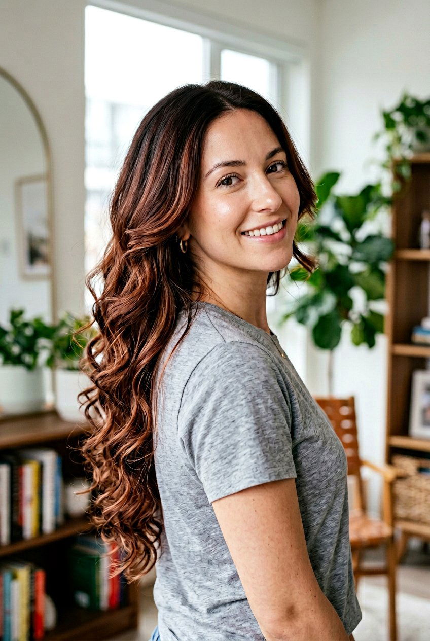 Mahogany Balayage On Long Layered Brunette Hair - 20 mahogany balayage on brunette hair - 20 mahogany balayage on brunette hair