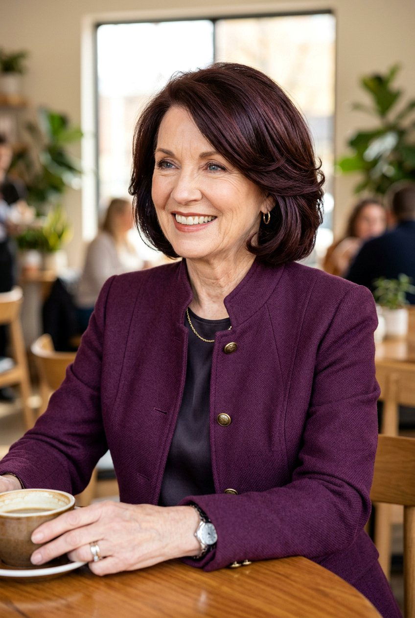 Mahogany Brown Hair Color - 20 brunette refresh for older women - 20 brunette refresh for older women