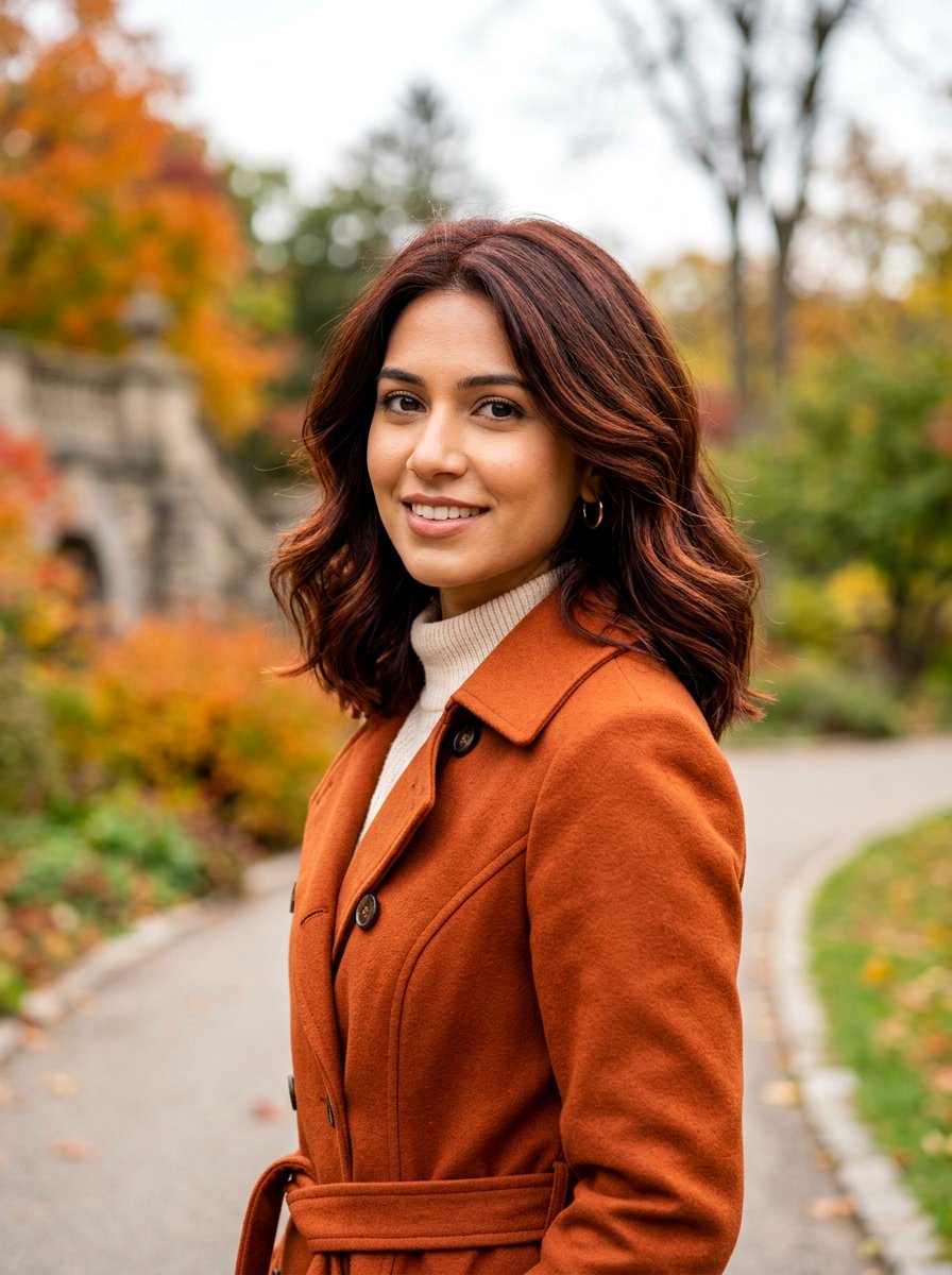 Mahogany Brown Shoulder Length Hair - 20 shoulder length hair color ideas - 20 shoulder length hair color ideas