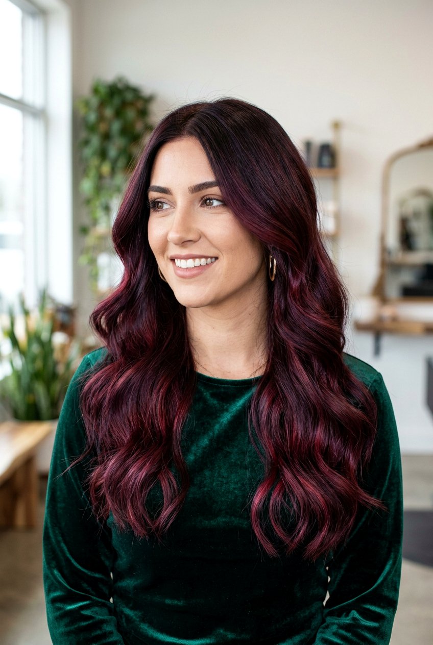 Mahogany Brunette Balayage Root Melt - 20 brunette balayage with root melt - 20 brunette balayage with root melt