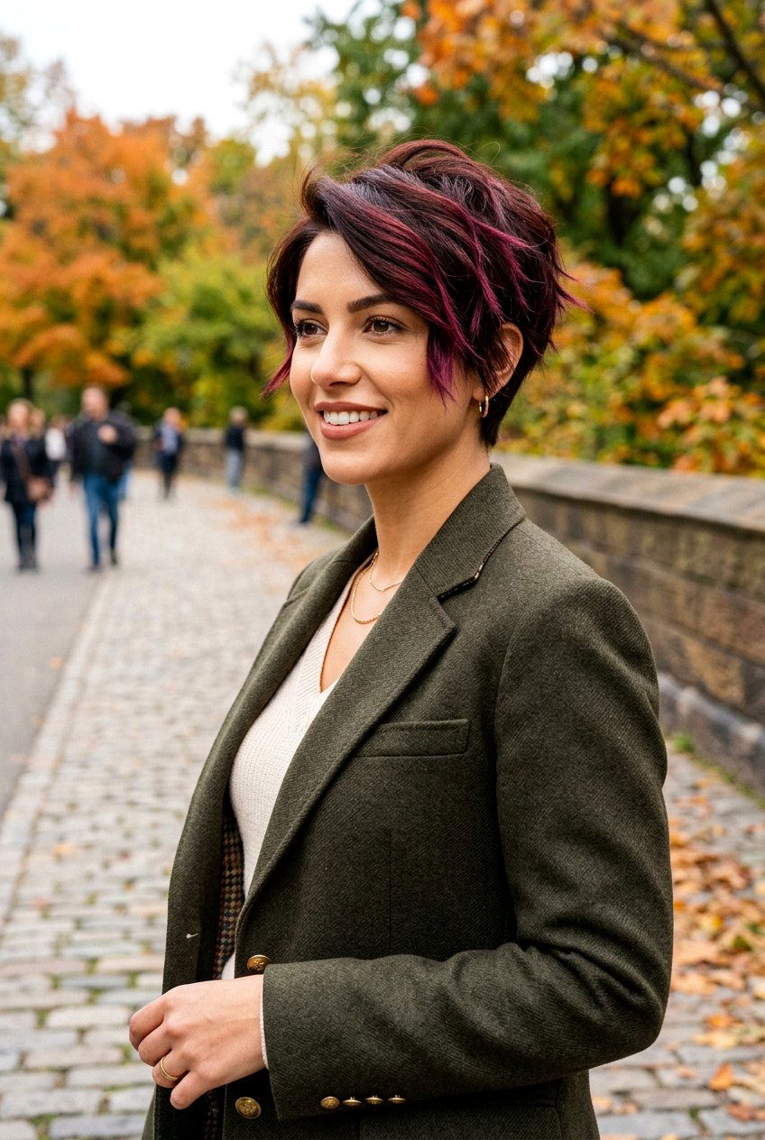 Mahogany Brunette Balayage Short Hair - 20 autumn brunette balayage ideas - 20 autumn brunette balayage ideas