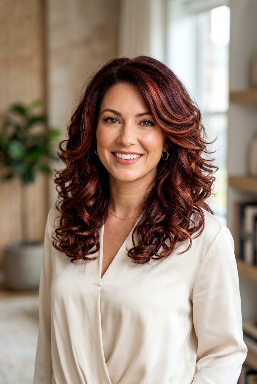 Mahogany Burgundy Hair With Auburn Blend - 20 mahogany burgundy hair color - 20 mahogany burgundy hair color