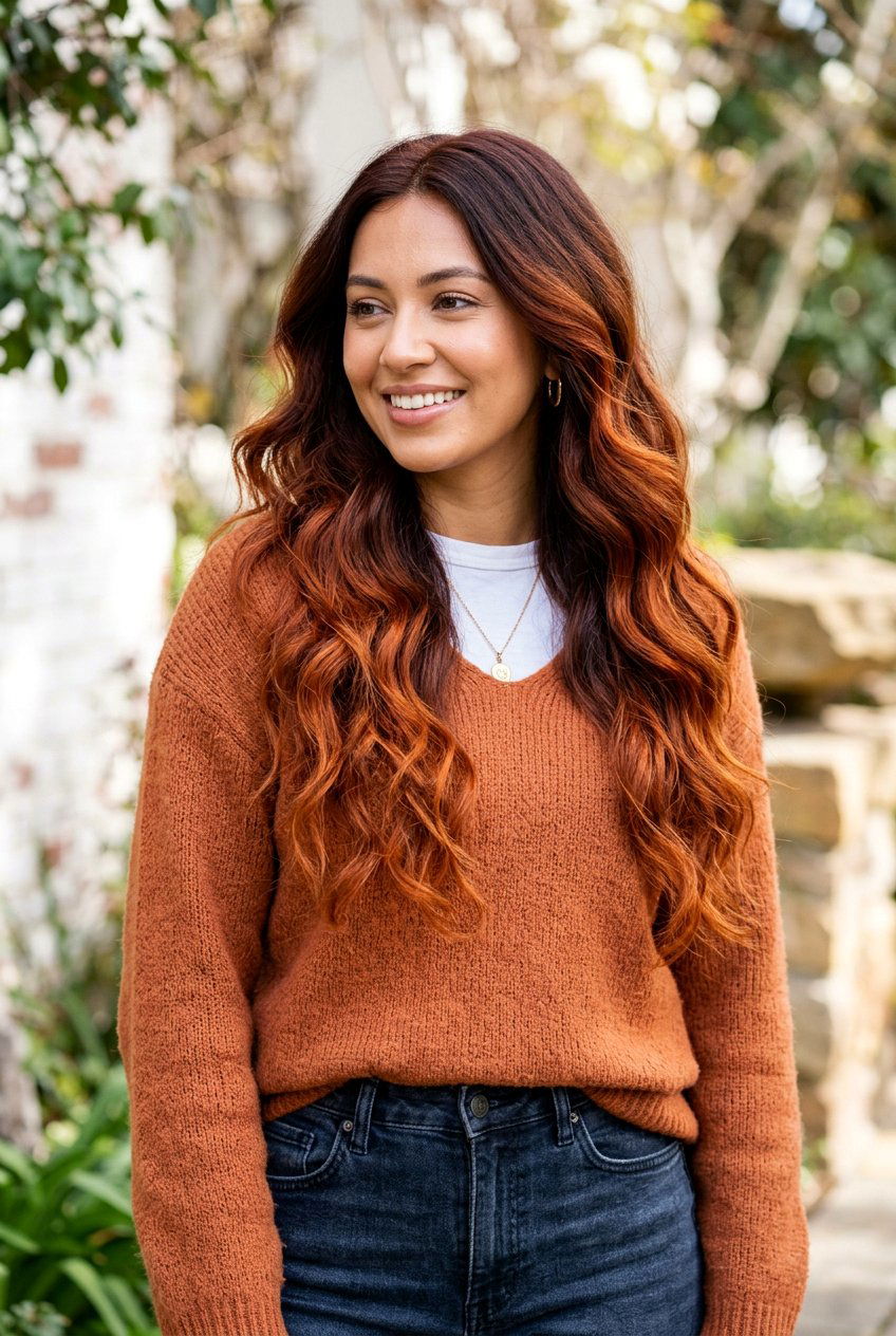 Mahogany Copper Color Melt - 20 mahogany red brown hair - 20 mahogany red brown hair