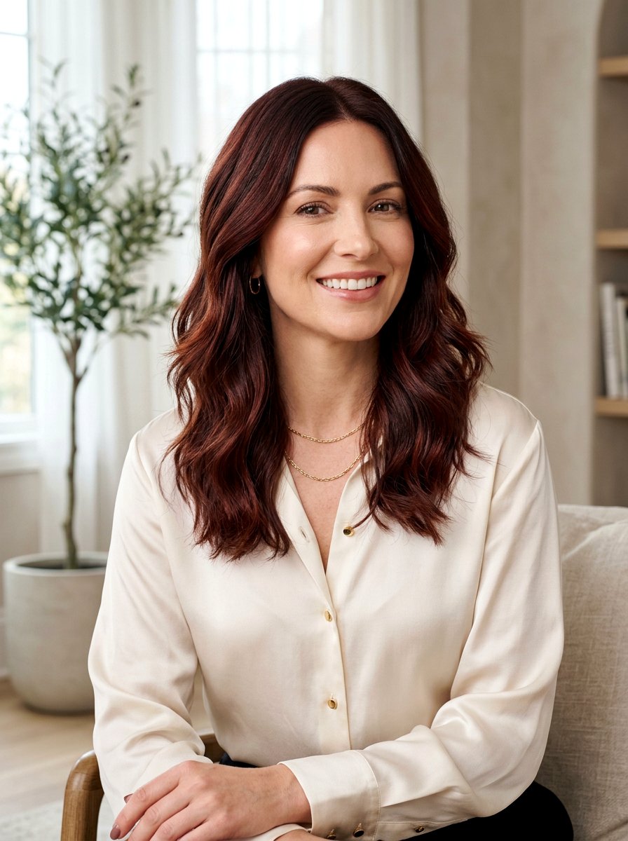 Mahogany Red Balayage Shoulder Length - 20 red balayage for shoulder length hair - 20 red balayage for shoulder length hair