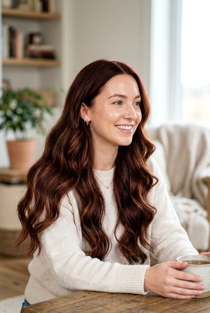 Mahogany Red Brown Babylights - 20 mahogany red brown hair - 20 mahogany red brown hair