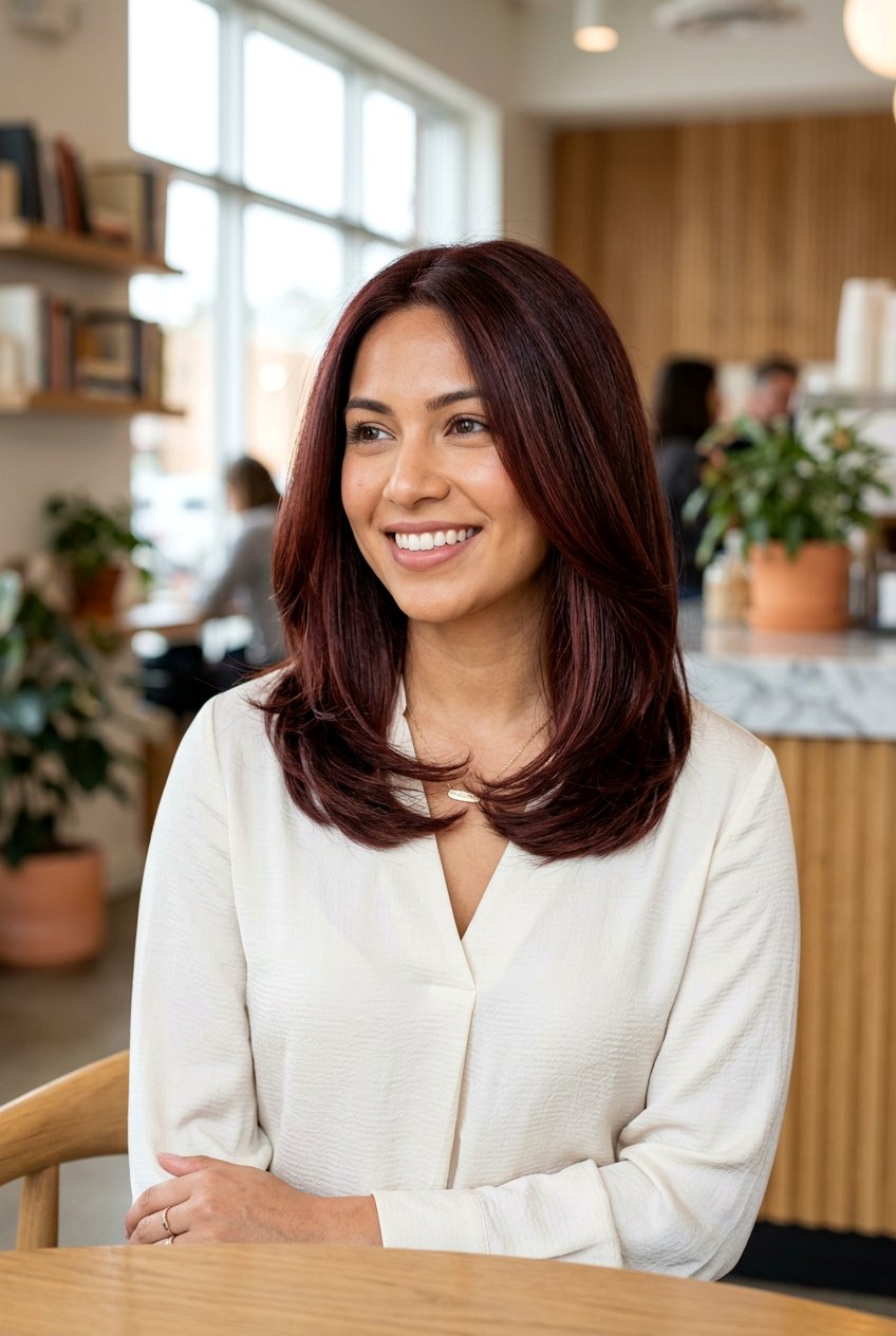 Mahogany Red Brown Hair - 20 low maintenance red hair color - 20 low maintenance red hair color