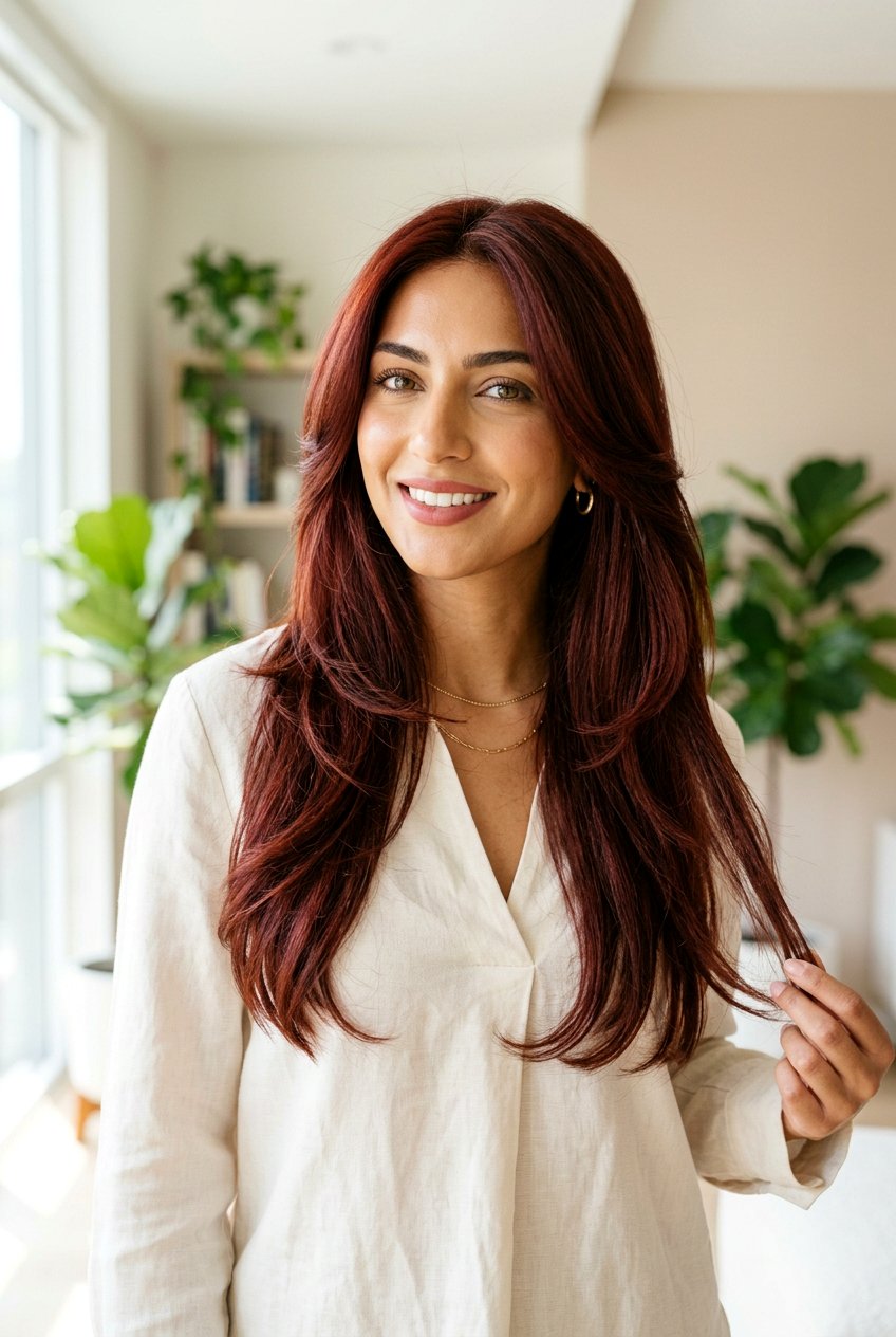 Mahogany Red For Olive Skin - 20 best red hair color for olive skin - 20 best red hair color for olive skin