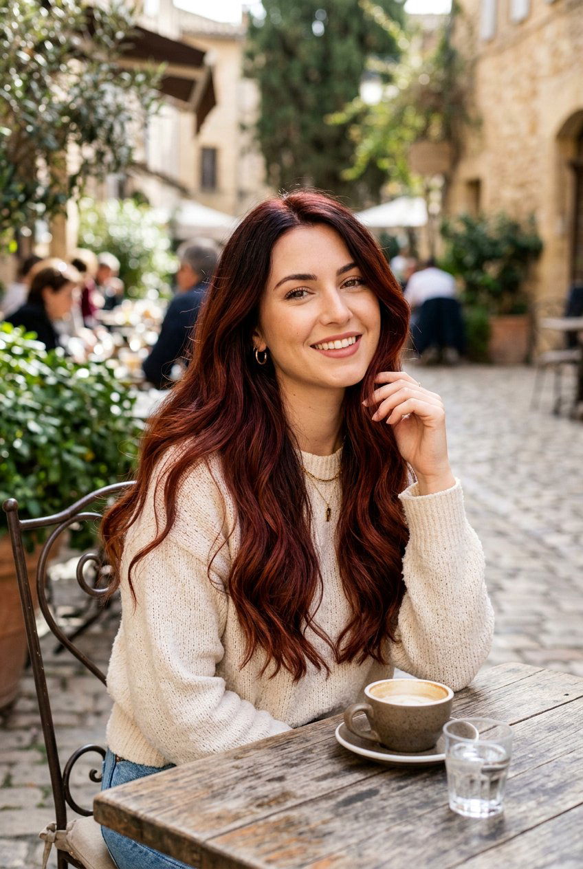 Mahogany Red Ombre - 20 mahogany red brown hair - 20 mahogany red brown hair