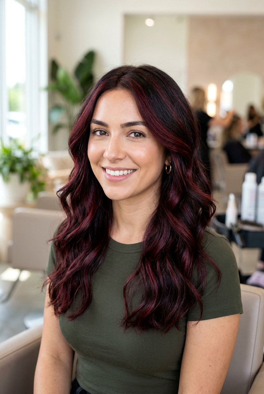 Mahogany Ribbon Highlights - 20 ribbon highlights hair - 20 ribbon highlights hair