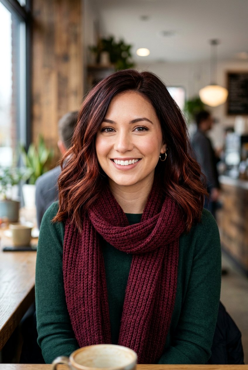 Mahogany Root Melt Layered Lob - 20 brunette root melt for layered lob - 20 brunette root melt for layered lob