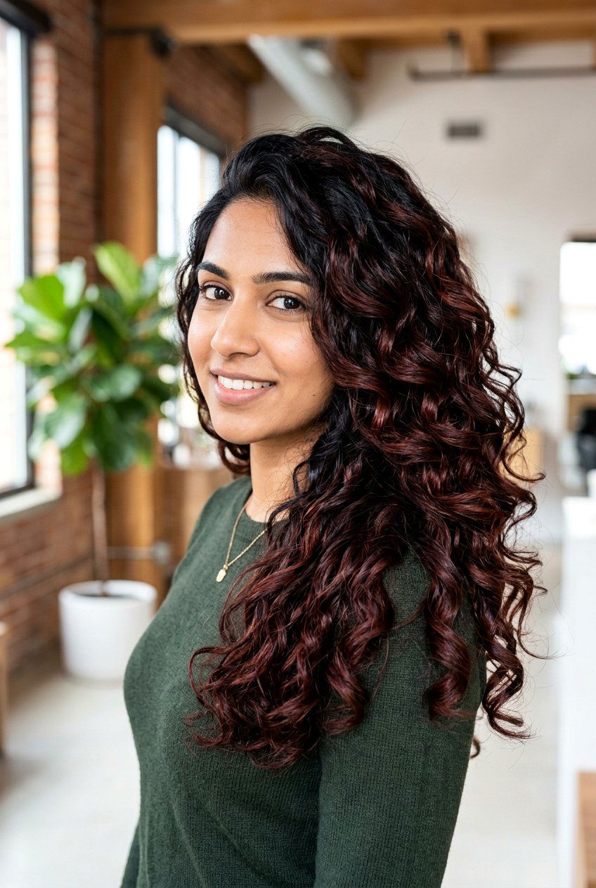 Mahogany balayage black hair - 20 balayage for black hair - 20 balayage for black hair