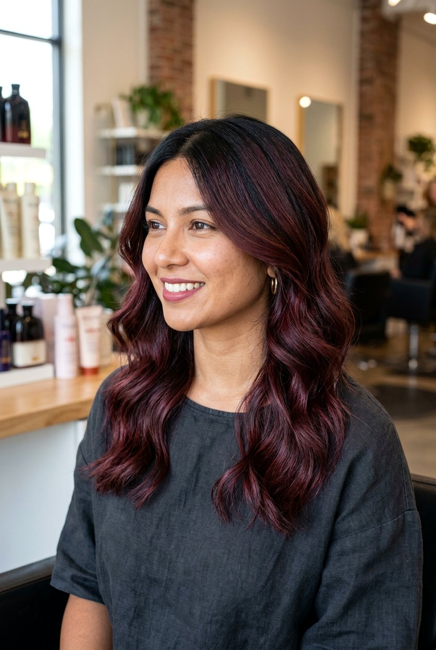 Mahogany brown balayage - 20 subtle balayage on brown hair - 20 subtle balayage on brown hair