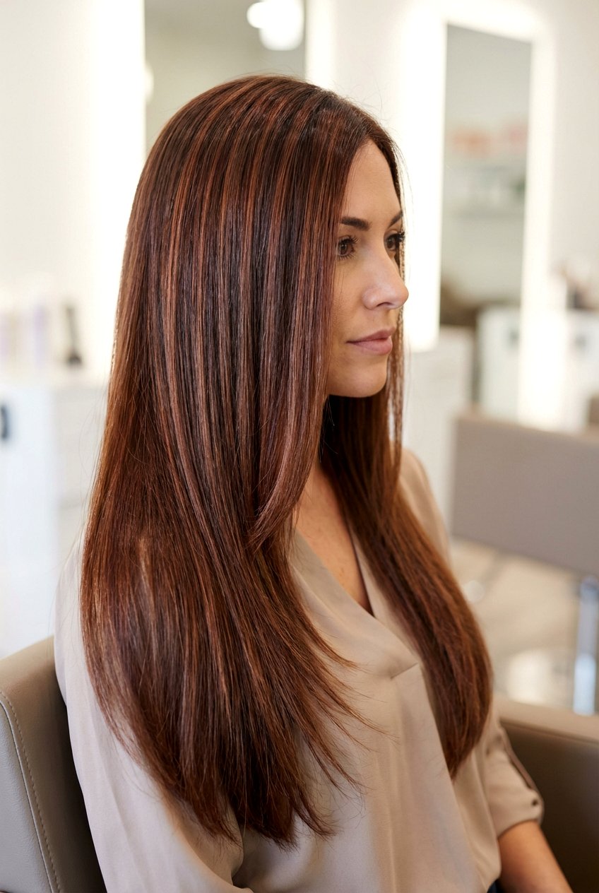 Mahogany highlights on brown hair - 20 brown hair with red highlights - 20 brown hair with red highlights