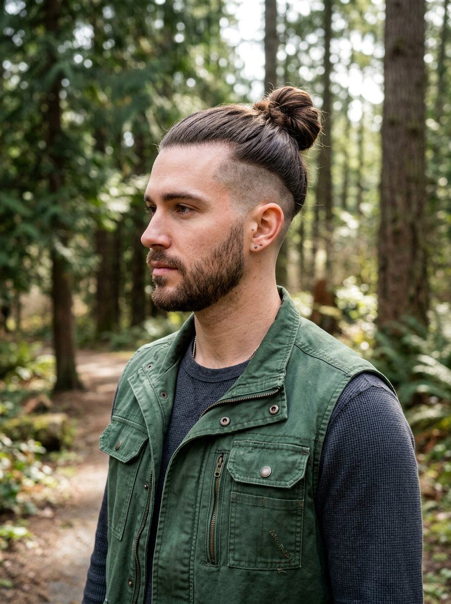 Man Bun Undercut - 20 undercut for thick straight hair men - 20 undercut for thick straight hair men