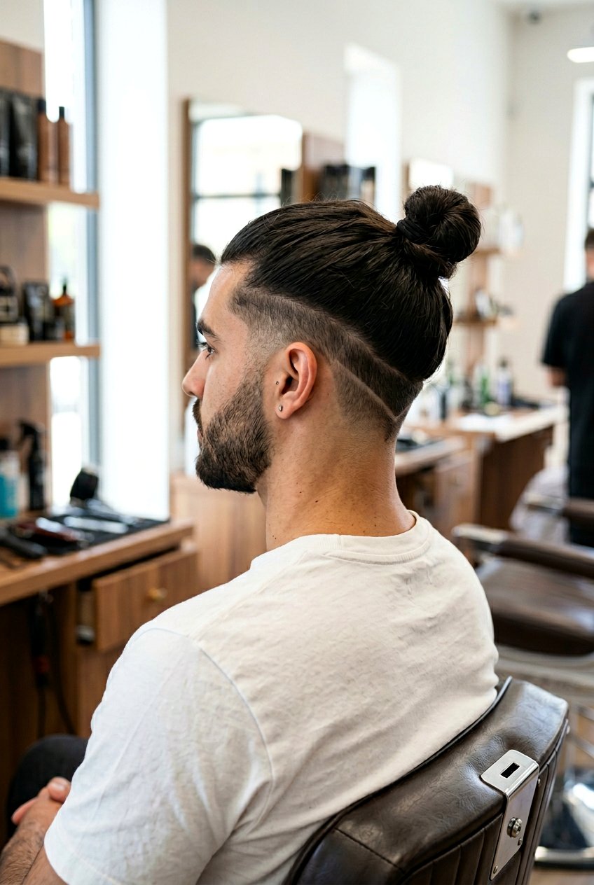 Man Bun V Undercut - 20 man bun with undercut - 20 man bun with undercut