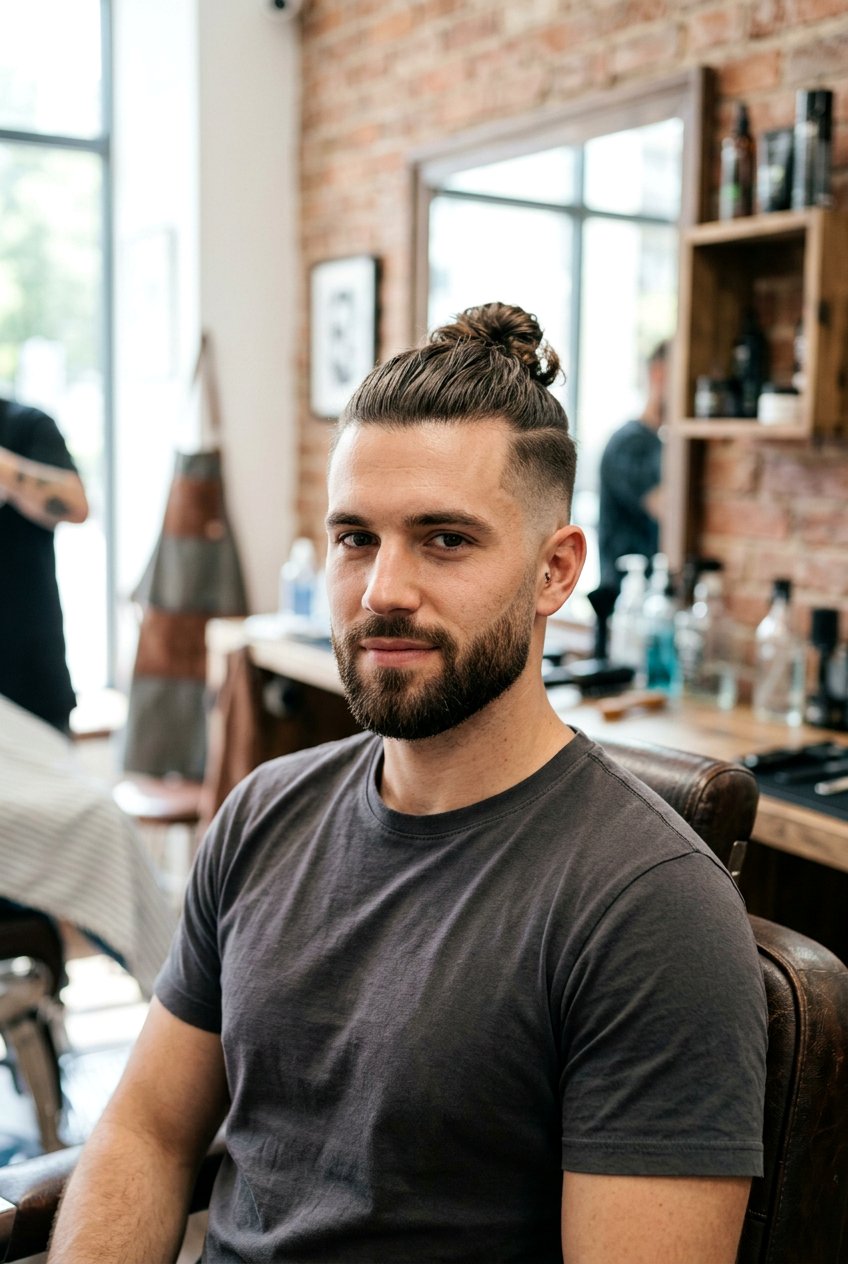 Man Bun With Undercut Fade - 20 man bun with undercut - 20 man bun with undercut
