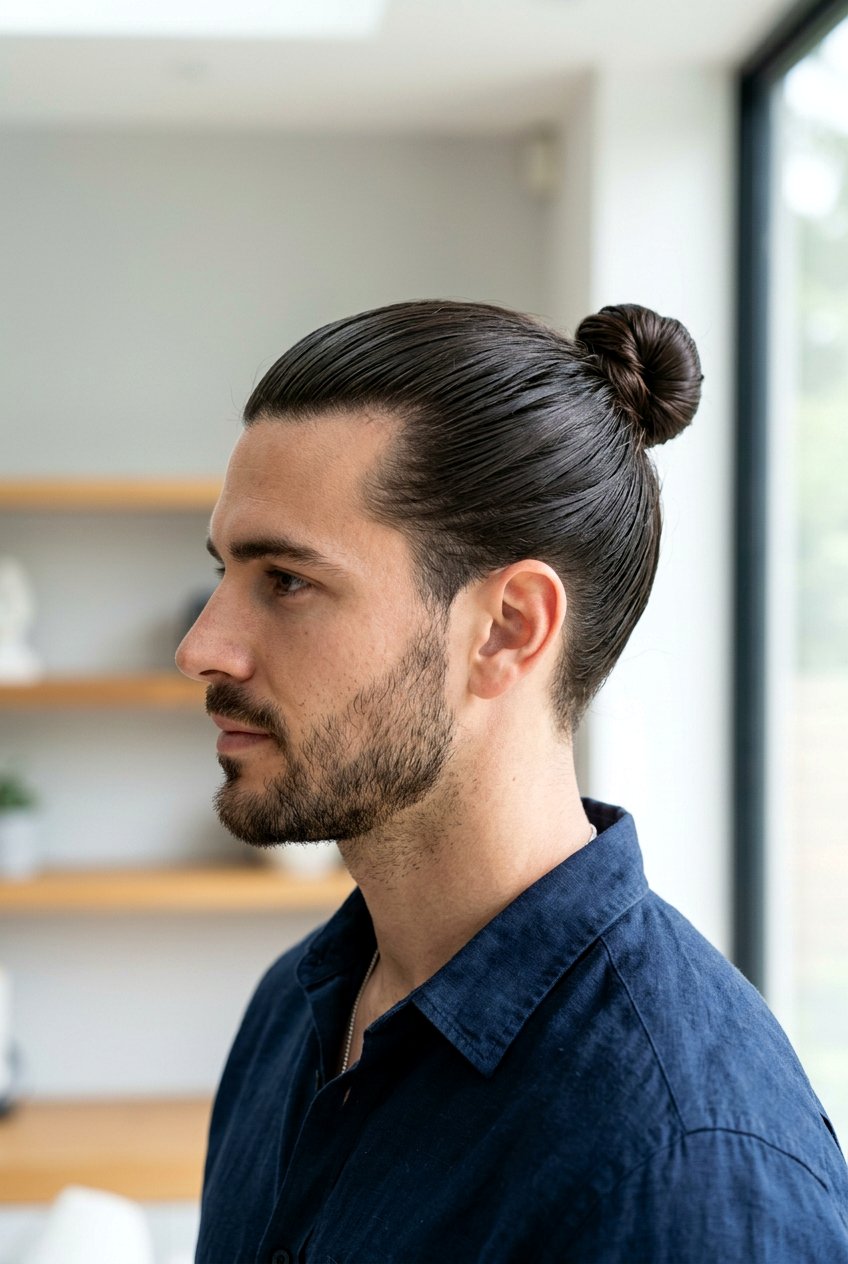 Man Bun - 20 long hairstyles for men - 20 long hairstyles for men