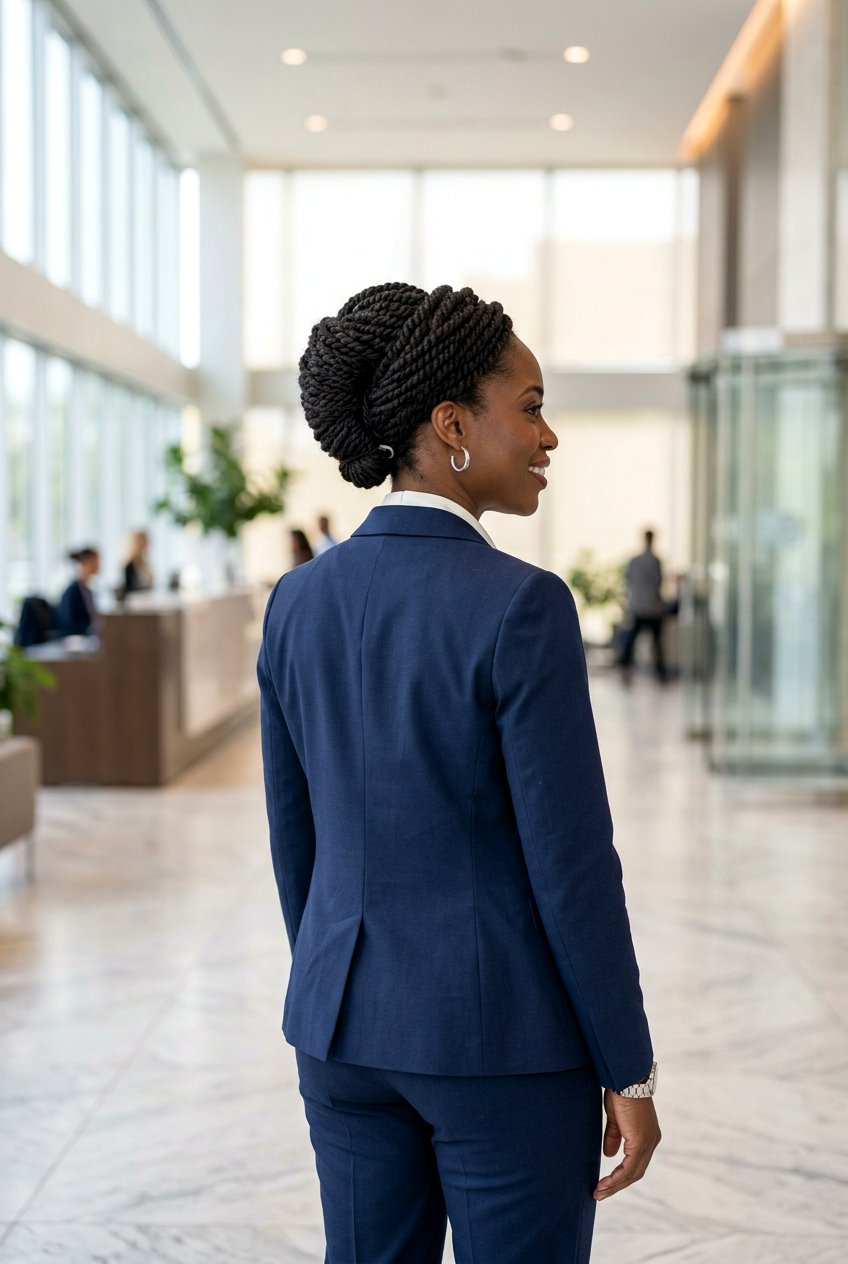 Marley Twist French Roll - 20 marley twists updo hairstyles - 20 marley twists updo hairstyles