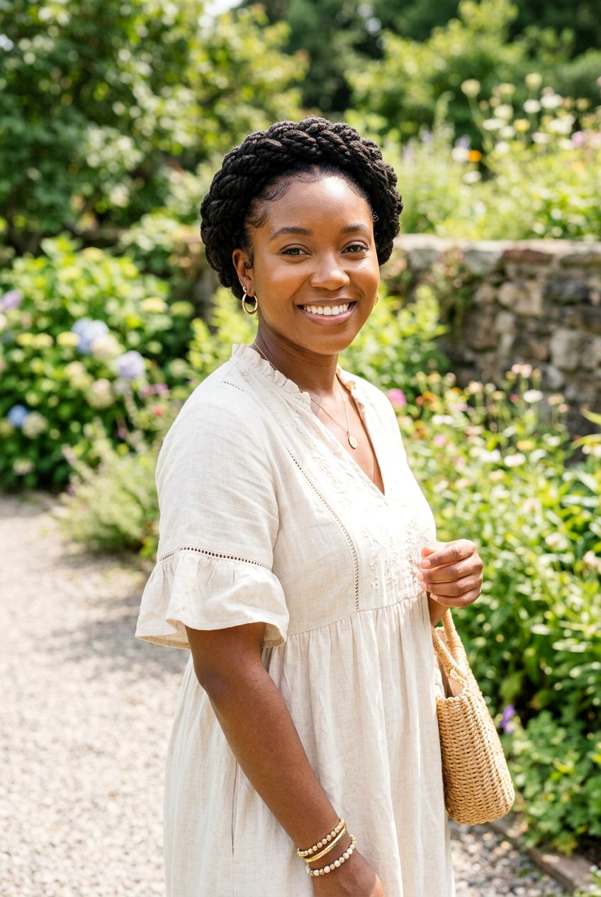 Marley Twist Twisted Crown - 20 marley twists updo hairstyles - 20 marley twists updo hairstyles