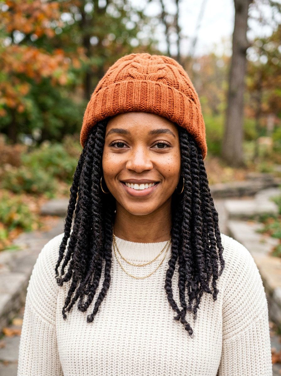 Marley Twists Kinky - 20 winter protective styles for natural hair - 20 winter protective styles for natural hair