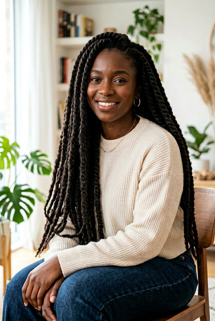 Marley Twists on Long Natural Hair - 20 protective styles for long natural hair - 20 protective styles for long natural hair