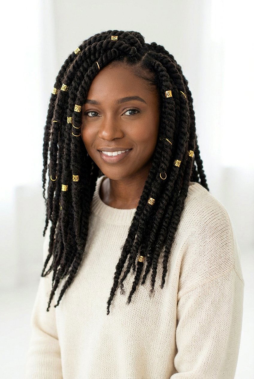 20 Beautiful Marley Twists Hairstyles for Protective Styling