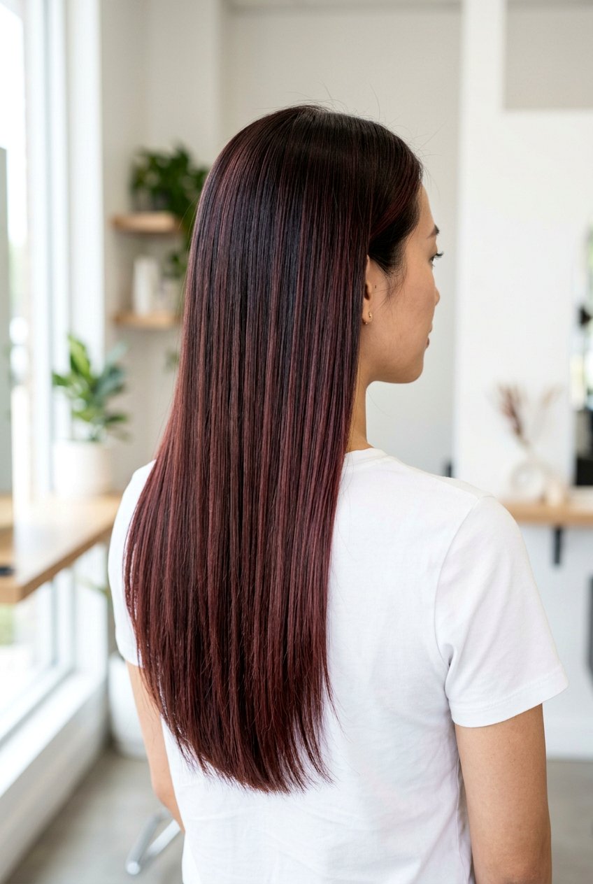 Maroon Balayage On Dark Straight Hair - 20 maroon balayage on dark hair - 20 maroon balayage on dark hair