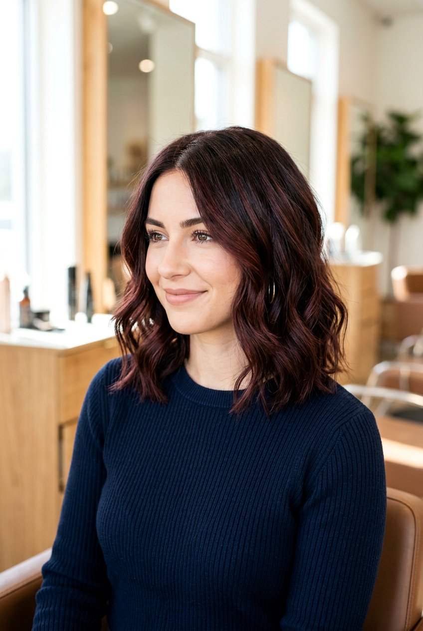 Maroon Highlights Dark Brown Hair - 20 red highlights on dark brown hair - 20 red highlights on dark brown hair