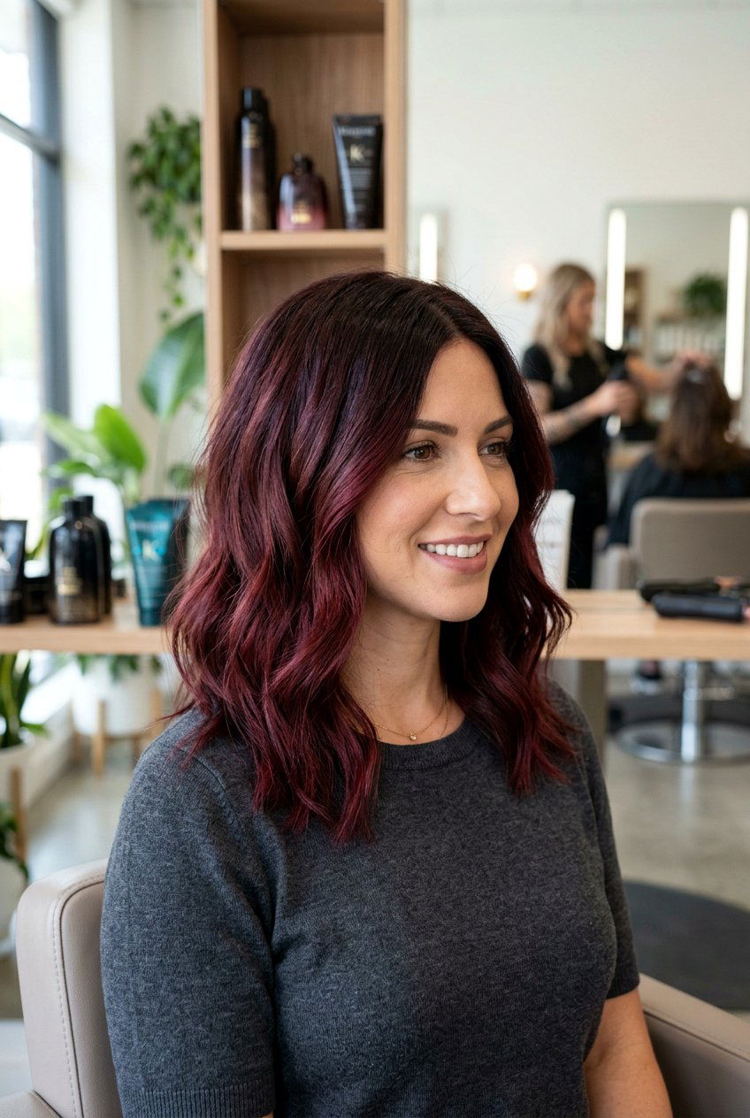 Maroon ombre medium length - 20 red ombre hair color - 20 red ombre hair color