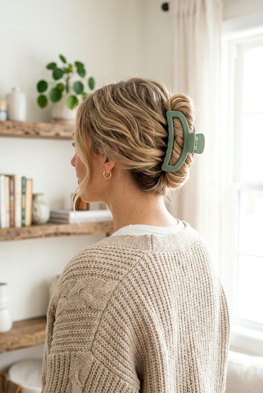 Matte claw clip french twist - 20 claw clip french twist hairstyle - 20 claw clip french twist hairstyle