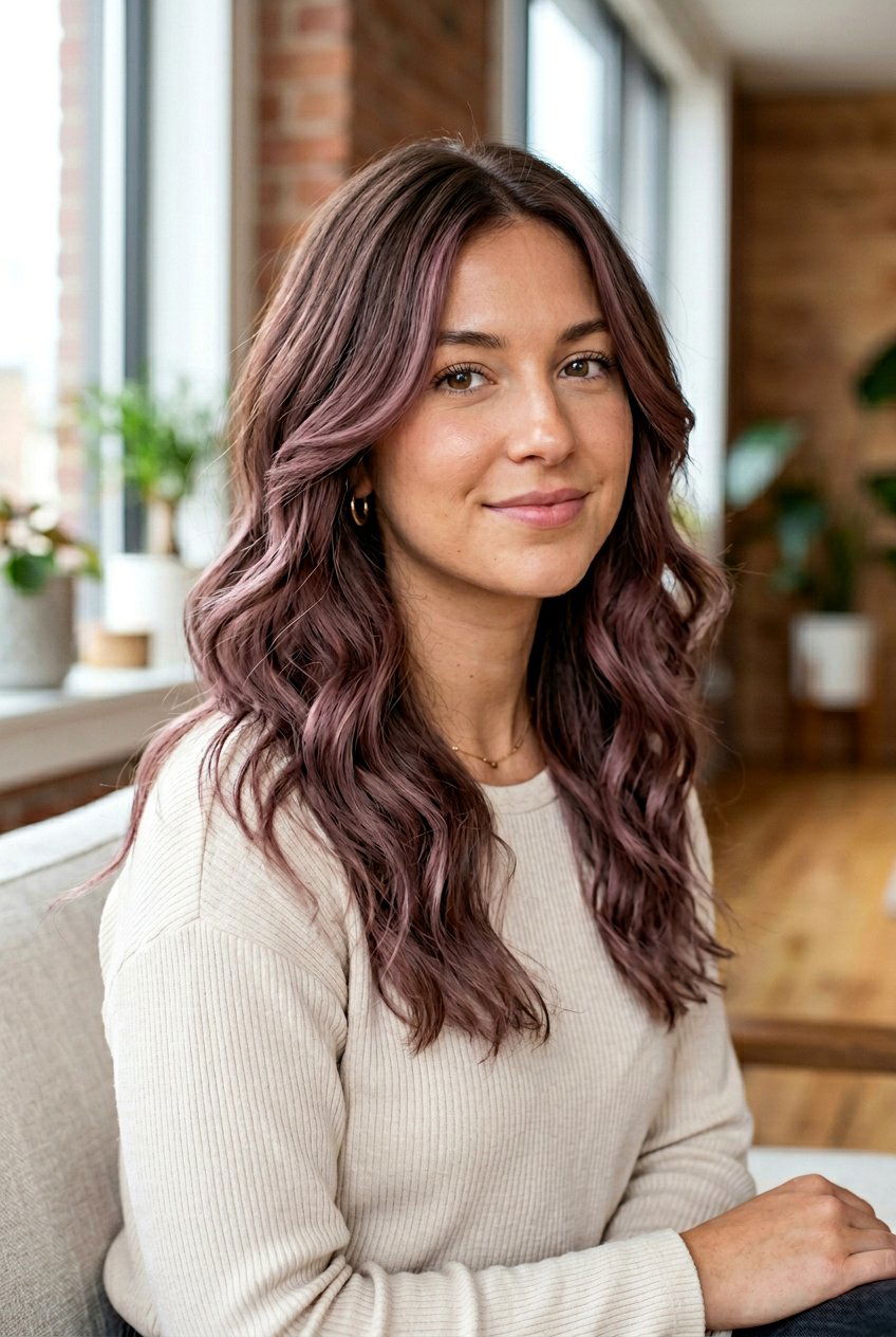 Mauve Balayage On Brown Hair - 20 mauve hair color ideas - 20 mauve hair color ideas