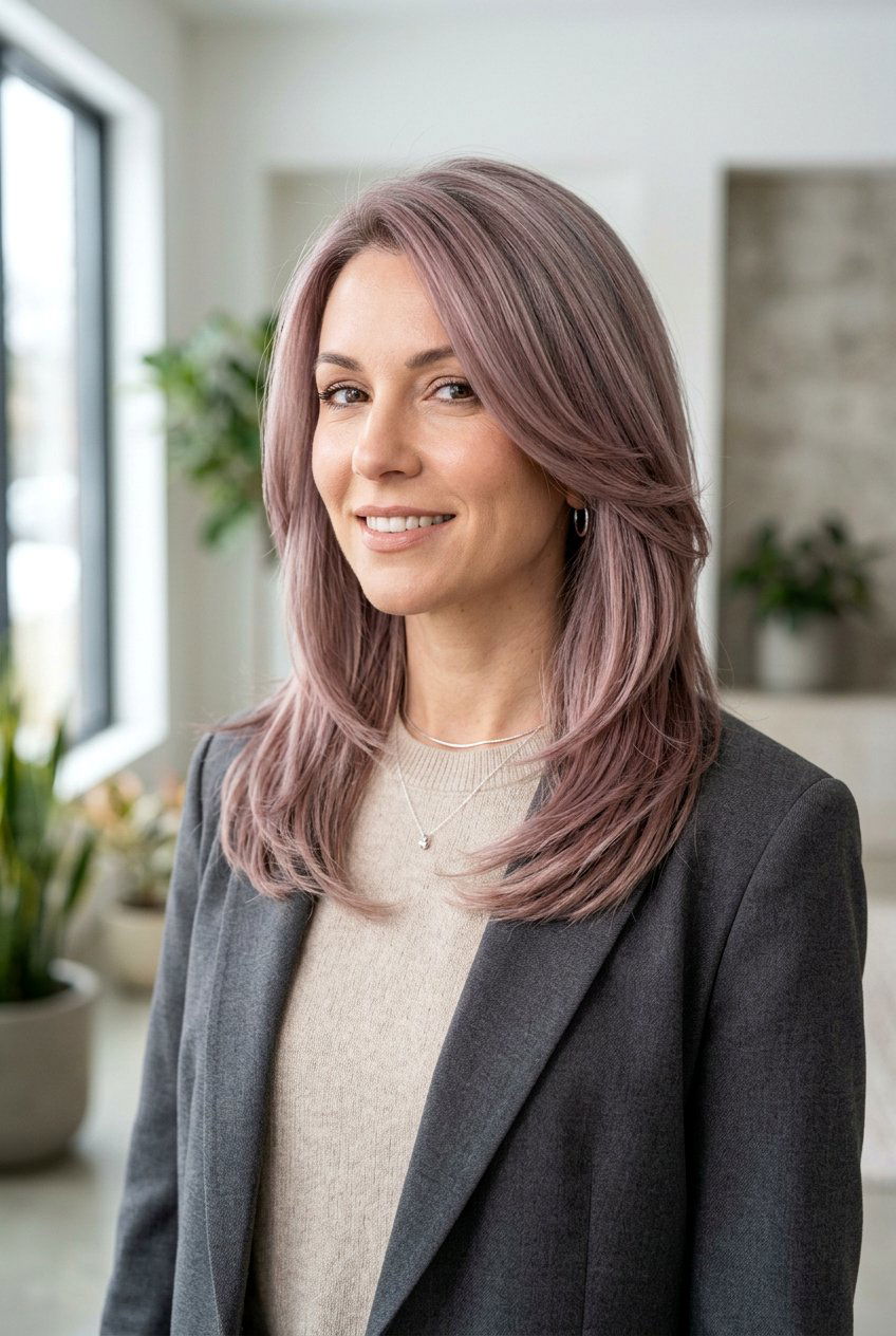 Mauve Gray Hair Color - 20 mauve hair color ideas - 20 mauve hair color ideas