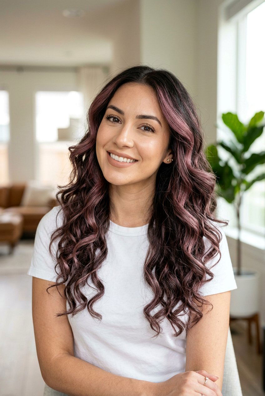 Mauve Highlights On Dark Hair - 20 mauve hair color ideas - 20 mauve hair color ideas