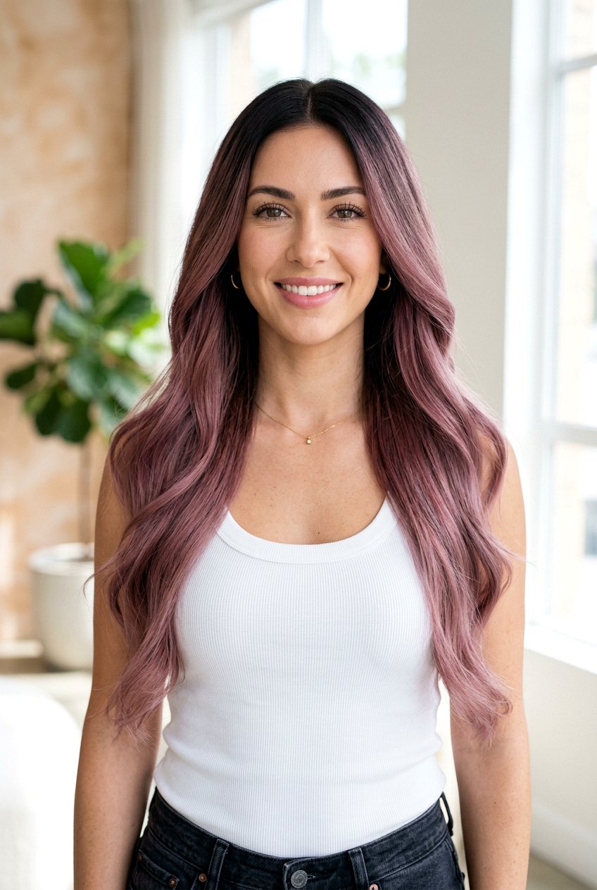 Mauve Ombre Hair Color - 20 mauve hair color ideas - 20 mauve hair color ideas