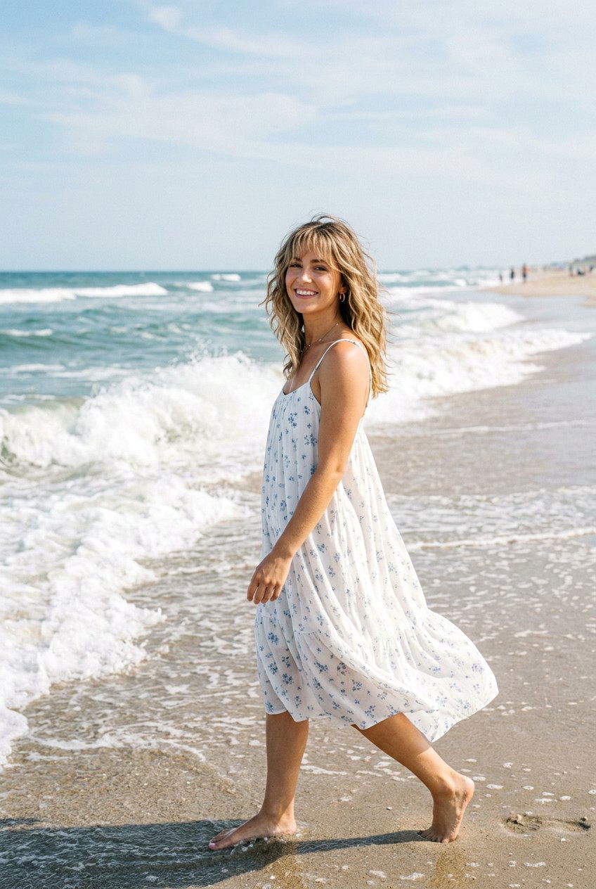 20 Stunning Medium Wavy Haircut With Bangs Looks to Try