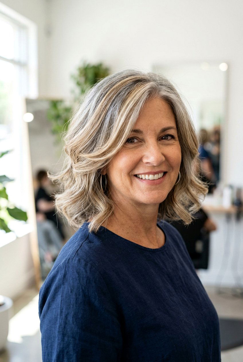 Medium Blonde Highlights - 20 blonde highlights for gray blending - 20 blonde highlights for gray blending