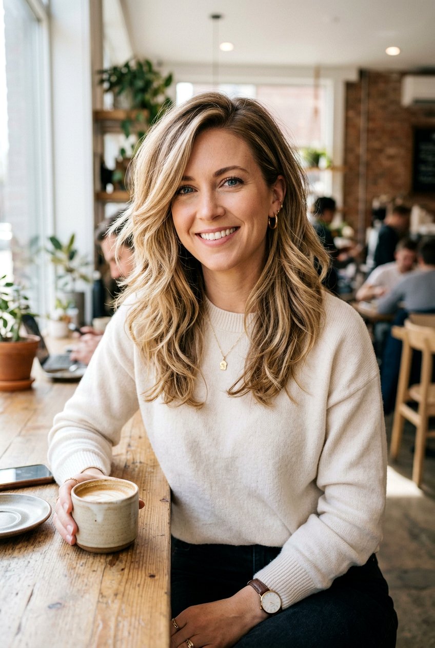 Medium Choppy Layers With Side Part - 20 medium haircut with choppy layers - 20 medium haircut with choppy layers